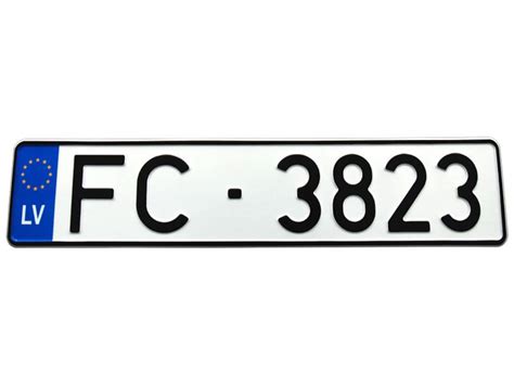 latvia number plate